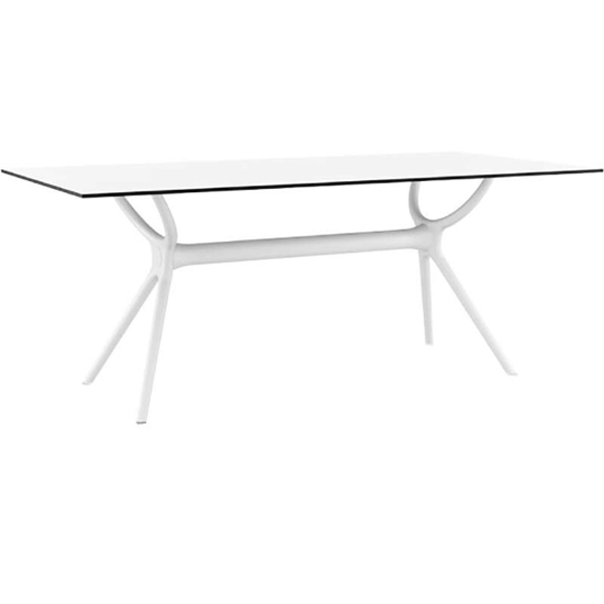 Τραπέζι λευκό AIR180Χ90cm του Οικου SIESTA