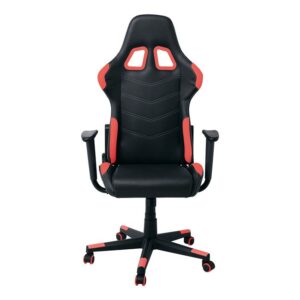 BF9150 Gaming Office Armchair, Reclining Back Up to 90°, Pu Black – Red